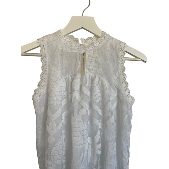 Maeve Pineapple Lace Sleeveless Blouse - Picture 5 of 8